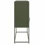 Aparador de acero laminado en frío verde oliva 100,5x39x107 cm de , Aparadores - Ref: Foro24-853420, Precio: 120,10 €, Descue...