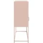 Aparador de acero laminado en frío rosa 100,5x39x107 cm de , Aparadores - Ref: Foro24-853417, Precio: 118,89 €, Descuento: %