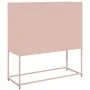 Aparador de acero laminado en frío rosa 100,5x39x107 cm de , Aparadores - Ref: Foro24-853417, Precio: 118,89 €, Descuento: %