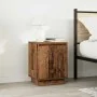 Mesilla de noche con luces LED madera vieja 38x34x50 cm de , Mesitas de noche - Ref: Foro24-861279, Precio: 46,89 €, Descuent...