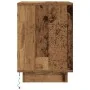 Mesilla de noche con luces LED madera vieja 38x34x50 cm de , Mesitas de noche - Ref: Foro24-861279, Precio: 46,89 €, Descuent...