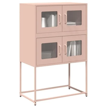 Aparador de acero rosa 68x39x107 cm de , Aparadores - Ref: Foro24-853345, Precio: 100,58 €, Descuento: %