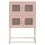 Aparador de acero rosa 68x39x107 cm de , Aparadores - Ref: Foro24-853345, Precio: 100,58 €, Descuento: %