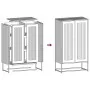 Aparador de acero gris antracita 68x39x123 cm by , Sideboards - Ref: Foro24-853358, Price: 153,57 €, Discount: %
