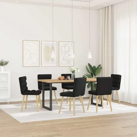 Sillas de comedor giratorias 6 unidades tela negras von , Essstühle - Ref: Foro24-3315665, Preis: 317,95 €, Rabatt: %