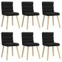 Sillas de comedor giratorias 6 unidades tela negras von , Essstühle - Ref: Foro24-3315665, Preis: 317,95 €, Rabatt: %