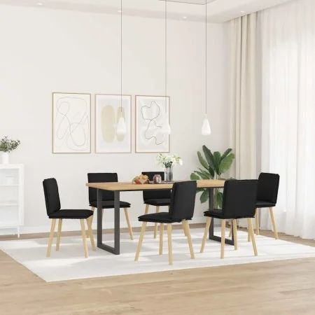 Sillas de comedor giratorias 6 unidades tela negras von , Essstühle - Ref: Foro24-3315627, Preis: 314,55 €, Rabatt: %