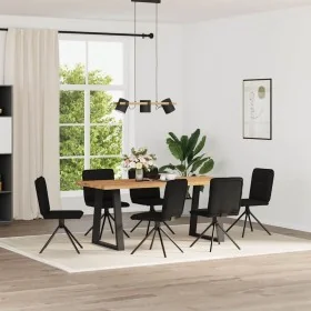 Sillas de comedor giratorias 6 unidades tela negras von , Essstühle - Ref: Foro24-3315604, Preis: 304,15 €, Rabatt: %