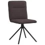 Sillas de comedor 4 unidades tela marrón oscuro de , Sillas de comedor - Ref: Foro24-3315336, Precio: 201,40 €, Descuento: %