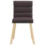 Sillas de comedor 6 unidades tela marrón oscuro de , Sillas de comedor - Ref: Foro24-3315667, Precio: 317,95 €, Descuento: %