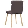 Sillas de comedor 6 unidades tela marrón oscuro de , Sillas de comedor - Ref: Foro24-3315667, Precio: 317,95 €, Descuento: %