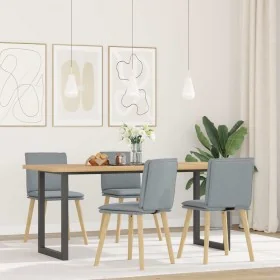 Sillas de comedor 4 unidades tela gris claro by , dining chairs - Ref: Foro24-3315355, Price: 210,66 €, Discount: %