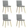 Sillas de comedor 4 unidades tela gris claro de , Sillas de comedor - Ref: Foro24-3315355, Precio: 211,56 €, Descuento: %