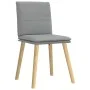 Sillas de comedor 4 unidades tela gris claro de , Sillas de comedor - Ref: Foro24-3315355, Precio: 211,56 €, Descuento: %