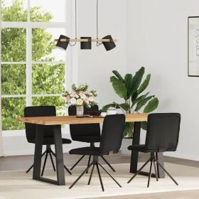 Sillas de comedor 4 unidades tela negras by , dining chairs - Ref: Foro24-3315334, Price: 203,56 €, Discount: %