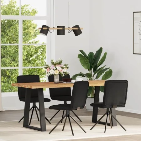Sillas de comedor 4 unidades tela negras de , Sillas de comedor - Ref: Foro24-3315334, Precio: 203,73 €, Descuento: %