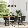 Sillas de comedor 4 unidades tela negras de , Sillas de comedor - Ref: Foro24-3315334, Precio: 203,73 €, Descuento: %