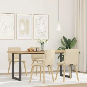 Sillas de comedor 4 unidades tela color crema von , Essstühle - Ref: Foro24-3315362, Preis: 210,66 €, Rabatt: %