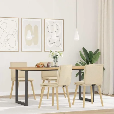 Sillas de comedor 4 unidades tela color crema von , Essstühle - Ref: Foro24-3315362, Preis: 210,66 €, Rabatt: %