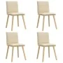 Sillas de comedor 4 unidades tela color crema von , Essstühle - Ref: Foro24-3315362, Preis: 210,66 €, Rabatt: %