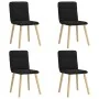 Sillas de comedor 4 unidades tela negras de , Sillas de comedor - Ref: Foro24-3315322, Precio: 200,59 €, Descuento: %
