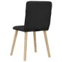 Sillas de comedor 4 unidades tela negras de , Sillas de comedor - Ref: Foro24-3315322, Precio: 200,59 €, Descuento: %