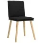 Sillas de comedor 4 unidades tela negras de , Sillas de comedor - Ref: Foro24-3315357, Precio: 210,65 €, Descuento: %