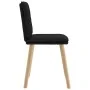 Sillas de comedor 4 unidades tela negras de , Sillas de comedor - Ref: Foro24-3315357, Precio: 210,65 €, Descuento: %