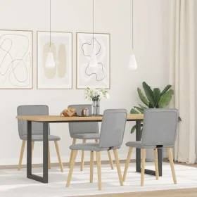 Sillas de comedor 4 uds tela gris nube by , dining chairs - Ref: Foro24-3315329, Price: 200,61 €, Discount: %