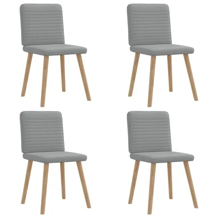Sillas de comedor 4 unidades tela gris claro von , Essstühle - Ref: Foro24-3315244, Preis: 198,44 €, Rabatt: %