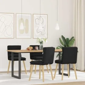 Sillas de comedor 4 unidades tela negras by , dining chairs - Ref: Foro24-3315395, Price: 212,78 €, Discount: %