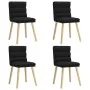Sillas de comedor 4 unidades tela negras by , dining chairs - Ref: Foro24-3315395, Price: 212,77 €, Discount: %