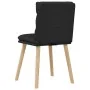Sillas de comedor 4 unidades tela negras by , dining chairs - Ref: Foro24-3315395, Price: 212,77 €, Discount: %