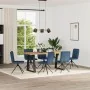 Sillas de comedor 6 unidades tela azul de , Sillas de comedor - Ref: Foro24-3315610, Precio: 300,94 €, Descuento: %