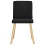 Sillas de comedor 4 unidades tela negras de , Sillas de comedor - Ref: Foro24-3315299, Precio: 195,92 €, Descuento: %