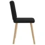 Sillas de comedor 4 unidades tela negras de , Sillas de comedor - Ref: Foro24-3315299, Precio: 195,92 €, Descuento: %