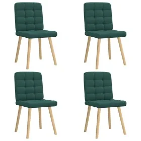 Sillas de comedor 4 unidades tela verde oscuro von , Essstühle - Ref: Foro24-3315196, Preis: 202,28 €, Rabatt: %