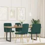 Sillas de comedor 4 unidades tela verde oscuro de , Sillas de comedor - Ref: Foro24-3315196, Precio: 204,16 €, Descuento: %