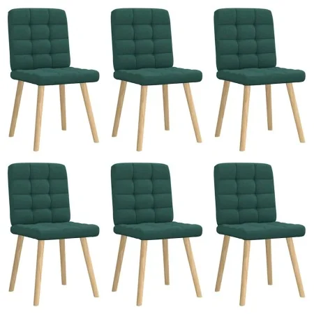 Sillas de comedor 6 unidades tela verde oscuro von , Essstühle - Ref: Foro24-3315466, Preis: 302,25 €, Rabatt: %