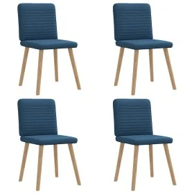 Sillas de comedor 4 unidades tela azul by , dining chairs - Ref: Foro24-3315252, Price: 198,45 €, Discount: %