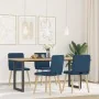 Sillas de comedor 4 unidades tela azul de , Sillas de comedor - Ref: Foro24-3315252, Precio: 198,44 €, Descuento: %
