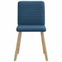 Sillas de comedor 4 unidades tela azul de , Sillas de comedor - Ref: Foro24-3315252, Precio: 198,44 €, Descuento: %