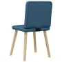 Sillas de comedor 4 unidades tela azul de , Sillas de comedor - Ref: Foro24-3315252, Precio: 198,44 €, Descuento: %