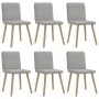 Sillas de comedor 6 uds tela gris nube von , Essstühle - Ref: Foro24-3315523, Preis: 300,10 €, Rabatt: %