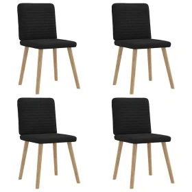 Sillas de comedor 4 unidades tela negras by , dining chairs - Ref: Foro24-3315246, Price: 198,45 €, Discount: %