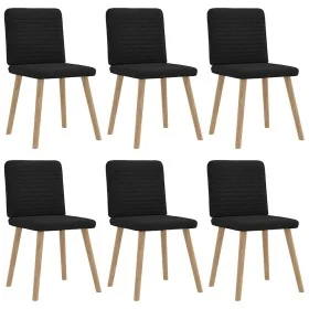 Sillas de comedor giratorias 6 unidades tela negras by , dining chairs - Ref: Foro24-3315516, Price: 296,50 €, Discount: %