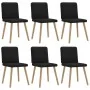 Sillas de comedor giratorias 6 unidades tela negras de , Sillas de comedor - Ref: Foro24-3315516, Precio: 296,49 €, Descuento: %