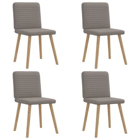 Sillas de comedor 4 unidades tela taupe de , Sillas de comedor - Ref: Foro24-3315250, Precio: 198,44 €, Descuento: %