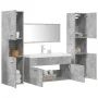 Set muebles de baño 5 piezas madera ingeniería gris hormigón de , Muebles de baño - Ref: Foro24-3324906, Precio: 409,33 €, De...