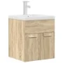 Mueble de baño con lavabo incorporado y grifo roble Sonoma von , Badezimmermöbel - Ref: Foro24-3325013, Preis: 160,72 €, Raba...
